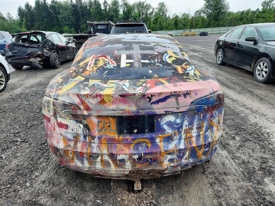 2012 Tesla Model s VIN 5YJSA1CP0CFP02233 COPART salvage auction — VANDALISM, Ny - Certificate Of Title, sold $225 on 2026-08-03 (photo 6)