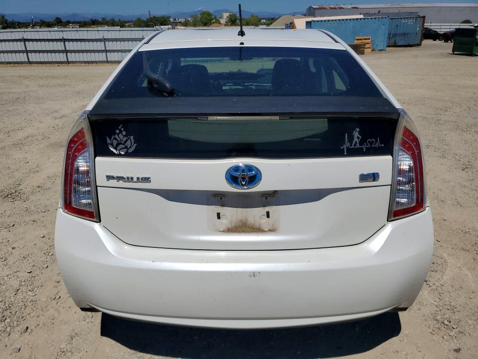 2014 Toyota Prius VIN JTDKN3DU6E0369154 COPART salvage auction — MINOR DENT/SCRATCHES, Ca - Dis/Dlr/Exp Only Clean Title, sold $1,350 on 2026-07-31 (photo 6)