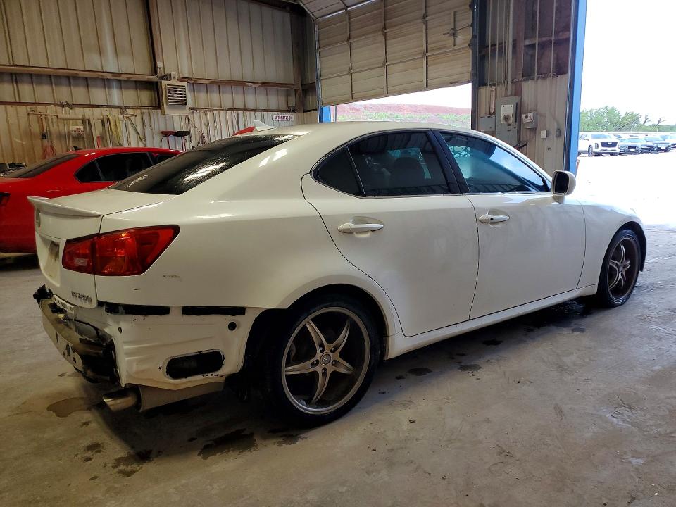 2008 Lexus Is 250 VIN JTHBK262685080537 COPART salvage auction — REAR END, Tx - Cert Of Title-Rebuilt Salvage, sold $2,151 on 2026-07-24 (photo 3)