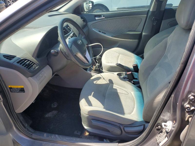2014 Hyundai Accent VIN KMHCT4AE6EU637878 COPART salvage auction — REAR END, Ma - Cert Of Title-Reconstrctd Coll, sold $400 on 2026-07-31 (photo 7)