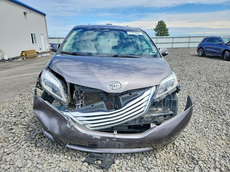 2015 Toyota Sienna VIN 5TDYK3DC3FS617417 COPART salvage auction — FRONT END, WA - BILL OF SALE, sold $4,700 on 2026-07-29 (photo 5)