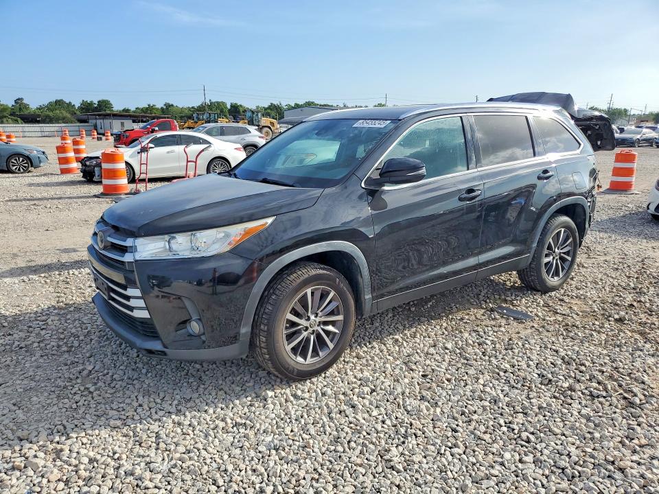 2019 Toyota VIN 5TDKZRFH5KS333844 COPART salvage auction — REAR END, TX - SALVAGE VEHICLE TITLE (P), sold $8,000 on 2026-07-16 (photo 1)