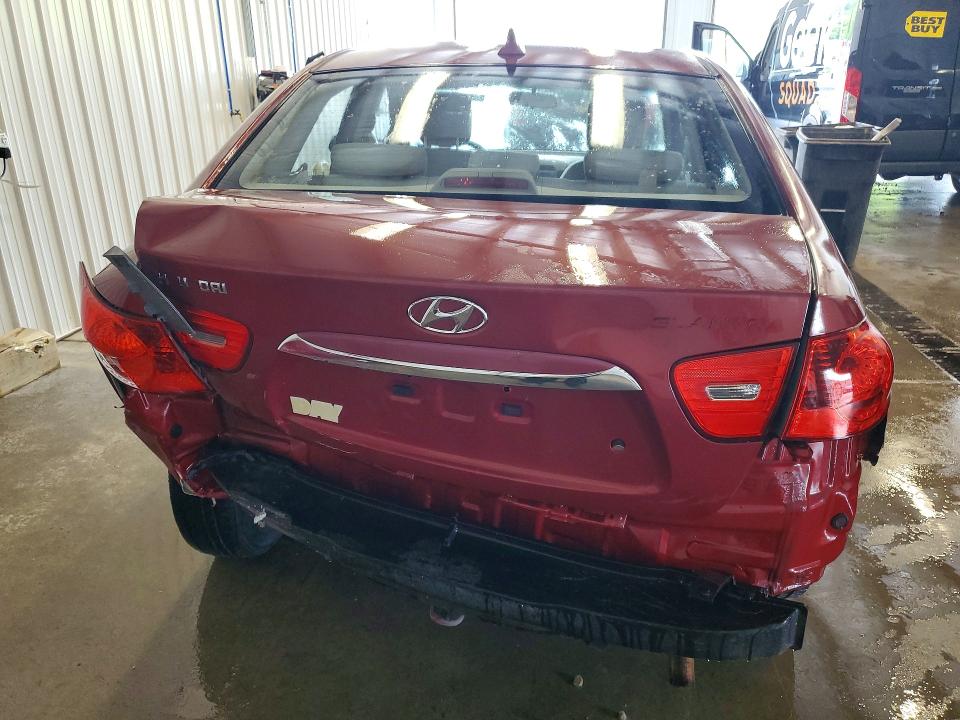 2010 Hyundai Elantra VIN KMHDU4AD2AU161793 COPART salvage auction — REAR END, PA - CERTIFICATE OF SALVAGE, sold $925 on 2026-07-15 (photo 6)