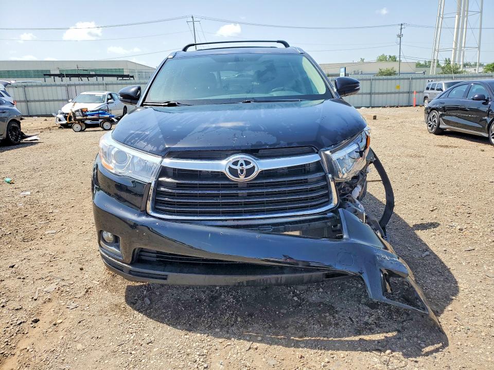 2015 Toyota Highlander VIN 5TDDKRFH9FS163295 COPART salvage auction — FRONT END, IL - SALVAGE CERTIFICATE, sold $325 on 2026-07-24 (photo 5)