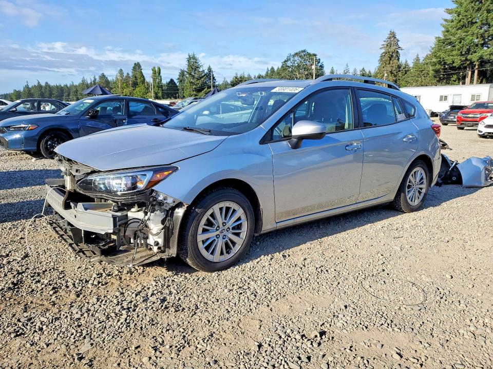 2018 Subaru Impreza VIN 4S3GTAD67J3737447 COPART salvage auction — FRONT END, Wa - Bill Of Sale, sold $3,900 on 2026-07-31 (photo 1)