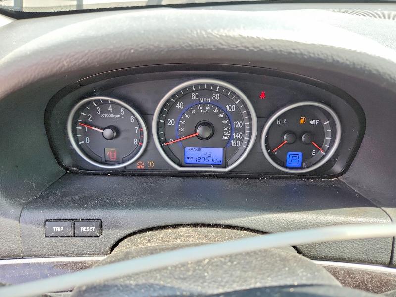 2012 Hyundai Veracruz VIN KM8NUDCC5CU185193 COPART salvage auction — FRONT END, Nc - Salvage Certificate Of Title, sold $175 on 2026-07-29 (photo 9)