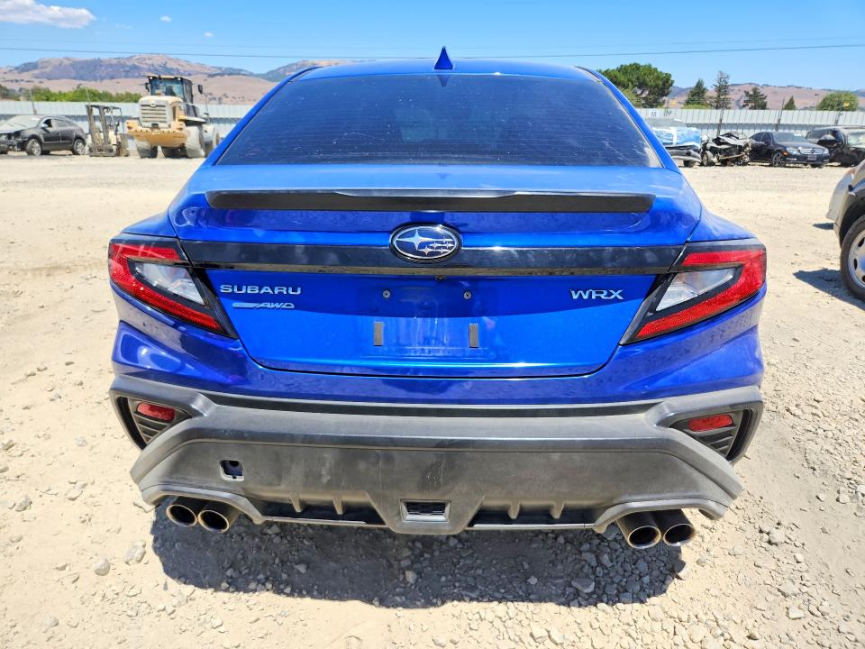 2022 Subaru Wrx VIN JF1VBAF68N9005344 COPART salvage auction — ALL OVER, CA - SALVAGE CERTIFICATE, sold $2,400 on 2026-07-21 (photo 6)