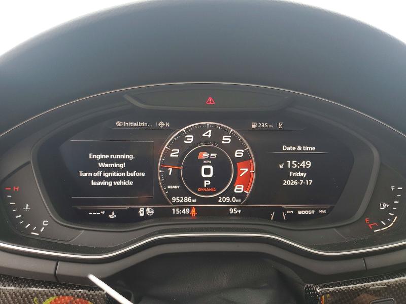 2018 Audi S5 VIN WAUC4CF51JA009918 COPART salvage auction — REAR END, Oh - Cert Of Title-Salvage, sold $10,400 on 2026-08-07 (photo 9)