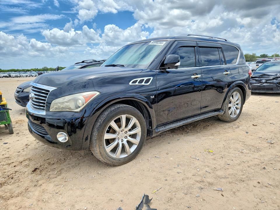 2014 Infiniti Qx80 VIN JN8AZ2NE1E9063562 COPART salvage auction — NORMAL WEAR, Tx - Certificate Of Title, sold $2,200 on 2026-07-25 (photo 1)