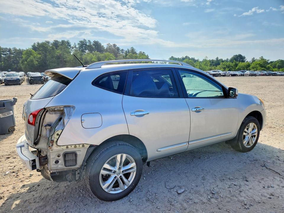 2013 Nissan Rogue VIN JN8AS5MV0DW651640 COPART salvage auction — REAR END, Ma - Cert Of Title-Reconstrctd Coll, sold $400 on 2026-07-15 (photo 3)