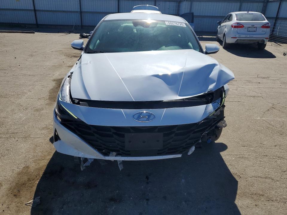2021 Hyundai Elantra VIN 5NPLS4AG9MH048678 COPART salvage auction — FRONT END, Ca - Salvage Certificate, sold $3,650 on 2026-07-31 (photo 5)