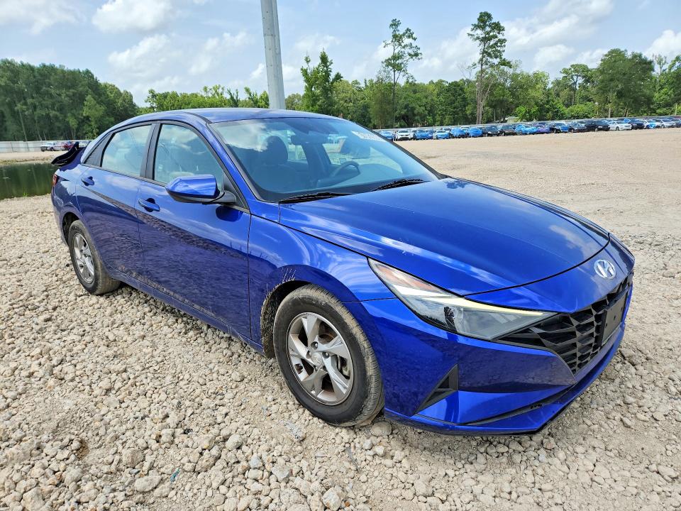 2021 Hyundai Elantra VIN 5NPLL4AGXMH027321 COPART salvage auction — REAR END, La - Cert Of Title-Salvage, sold $100 on 2026-07-28 (photo 4)