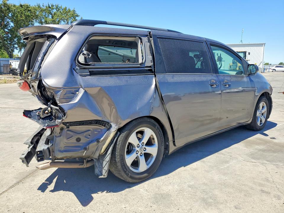 2016 Toyota Sienna VIN 5TDKK3DC1GS759160 COPART salvage auction — REAR END, Ca - Salvage Certificate, sold $350 on 2026-07-20 (photo 3)