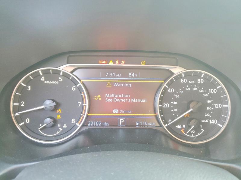 2025 Nissan Altima VIN 1N4BL4DV0SN400908 COPART salvage auction — SIDE, MA - CERT OF TITLE-SALVAGE, sold $7,600 on 2026-07-27 (photo 9)