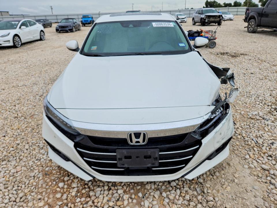 2021 Honda Accord VIN 1HGCV2F94MA008149 COPART salvage auction — FRONT END, Tx - Salvage Vehicle Title, sold $6,100 on 2026-08-06 (photo 5)
