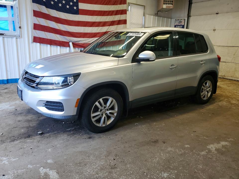 2013 Volkswagen Tiguan VIN WVGBV3AX2DW578185 COPART salvage auction — MECHANICAL, ME - CERTIFICATE OF TITLE, sold $1,600 on 2026-08-03 (photo 1)