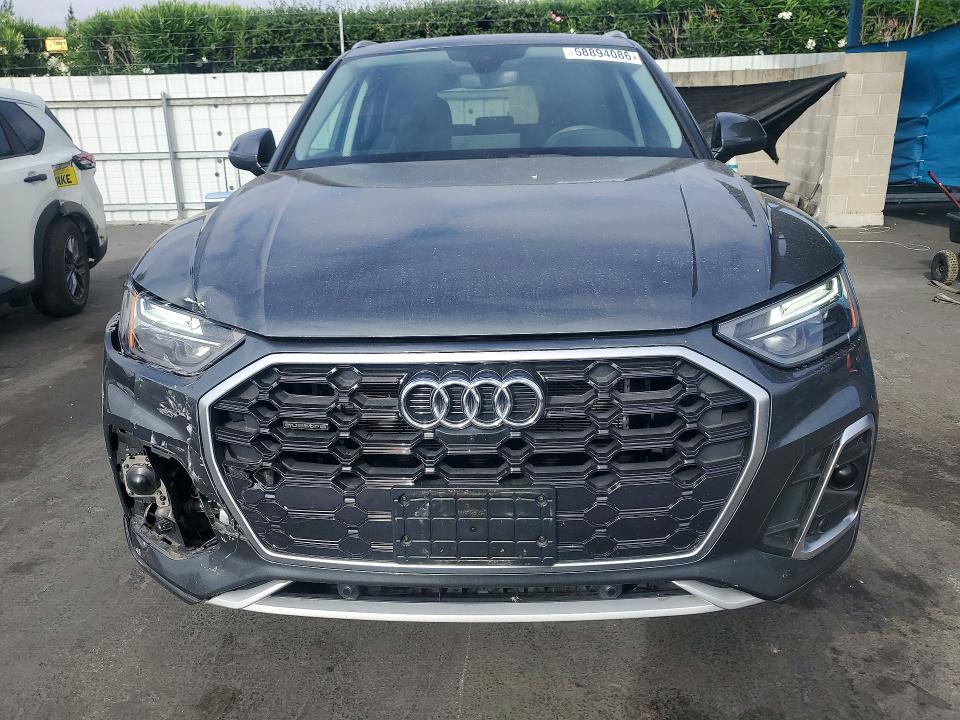 2021 Audi Q5 VIN WA1E2AFY8M2035683 COPART salvage auction — FRONT END, CA - SALVAGE CERTIFICATE, sold $17,200 on 2026-07-21 (photo 5)