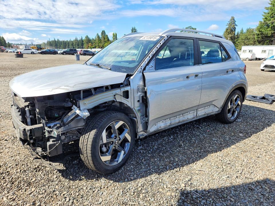 2021 Hyundai Venue VIN KMHRC8A30MU088516 COPART salvage auction — FRONT END, Wa - Bill Of Sale, sold $2,950 on 2026-07-31 (photo 1)