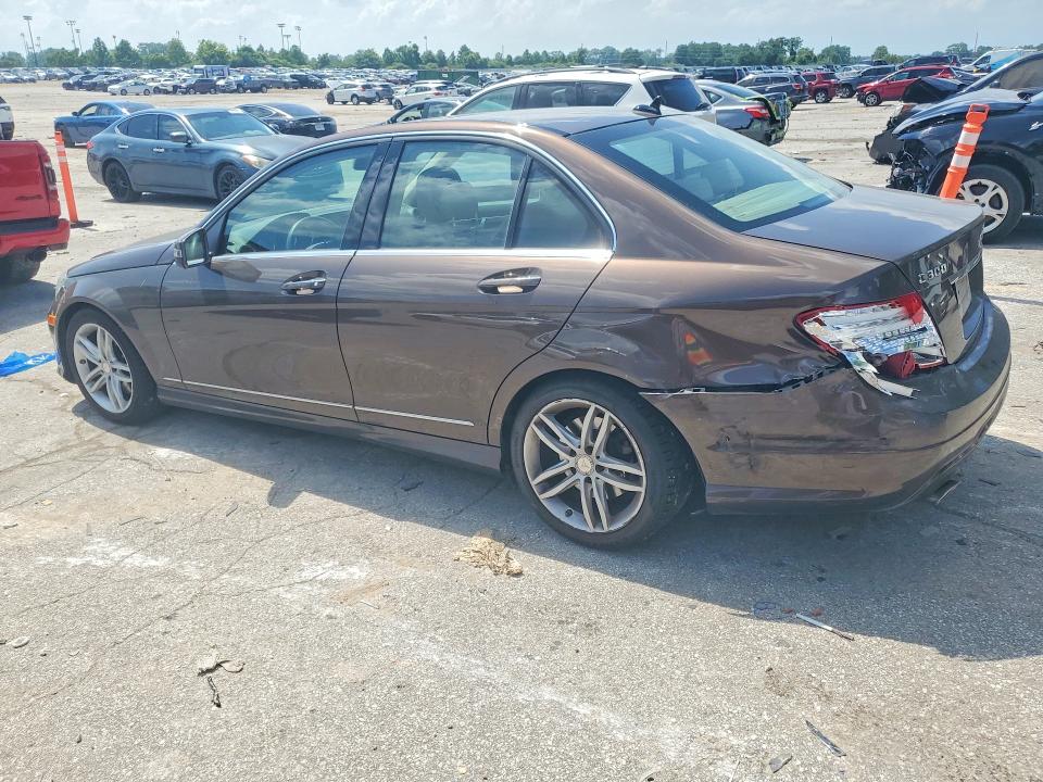 2014 Mercedes-benz C-klasse VIN WDDGF8AB6EA941813 COPART salvage auction — REAR END, Mo - Salvage Certificate Of Title, sold $2,150 on 2026-08-18 (photo 2)