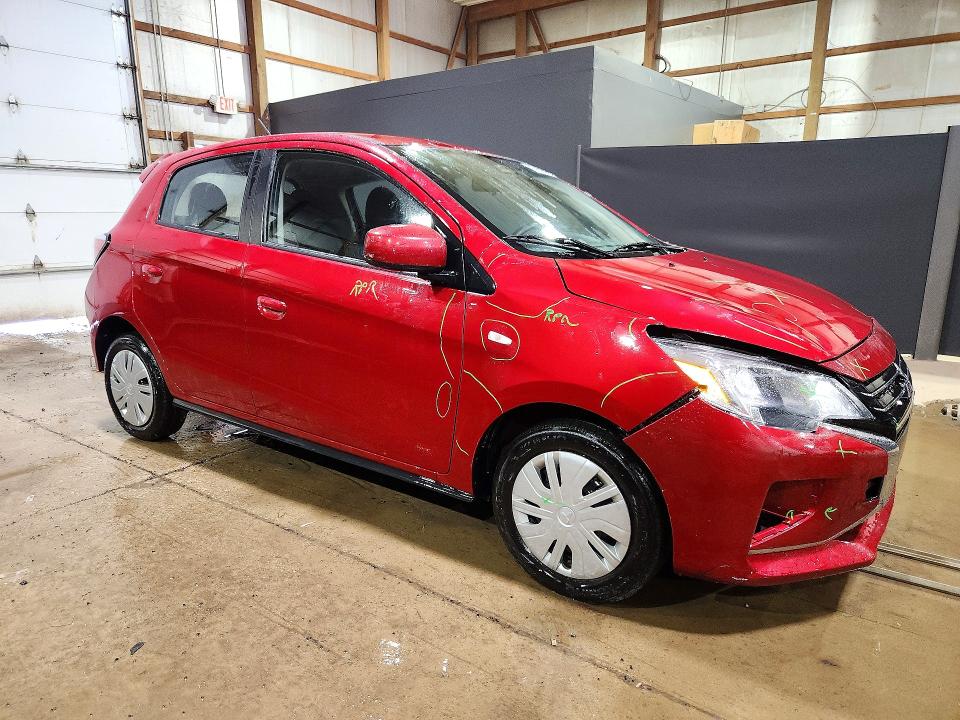 2024 Mitsubishi Mirage VIN ML32AUHJ6RH006753 COPART salvage auction — FRONT END, Oh - Certificate Of Title (P), sold $5,700 on 2026-07-06 (photo 4)