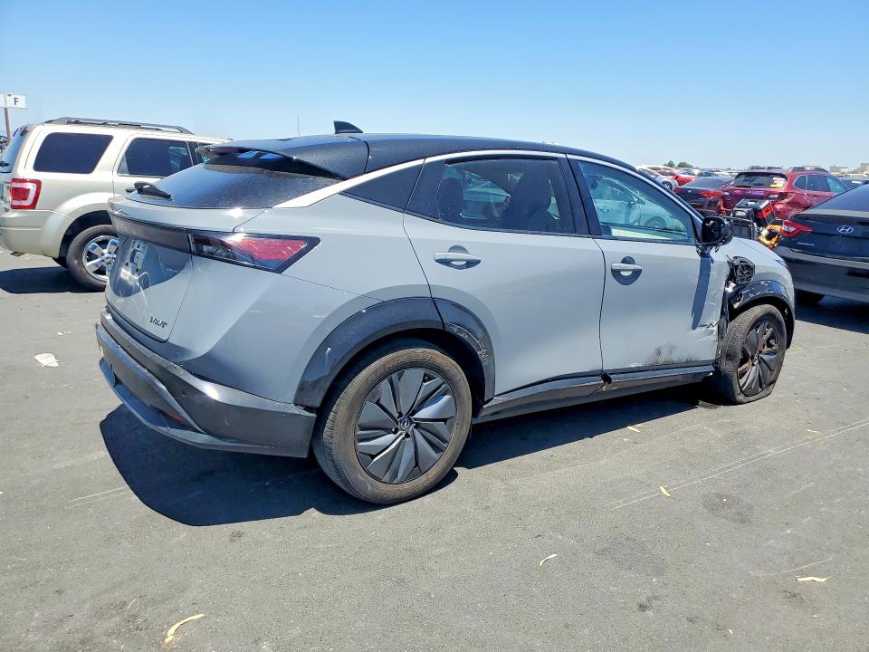 2025 Nissan Ariya VIN JN8BF0BE6SM461025 COPART salvage auction — FRONT END, Ca - Salvage Certificate, sold $9,900 on 2026-07-15 (photo 3)