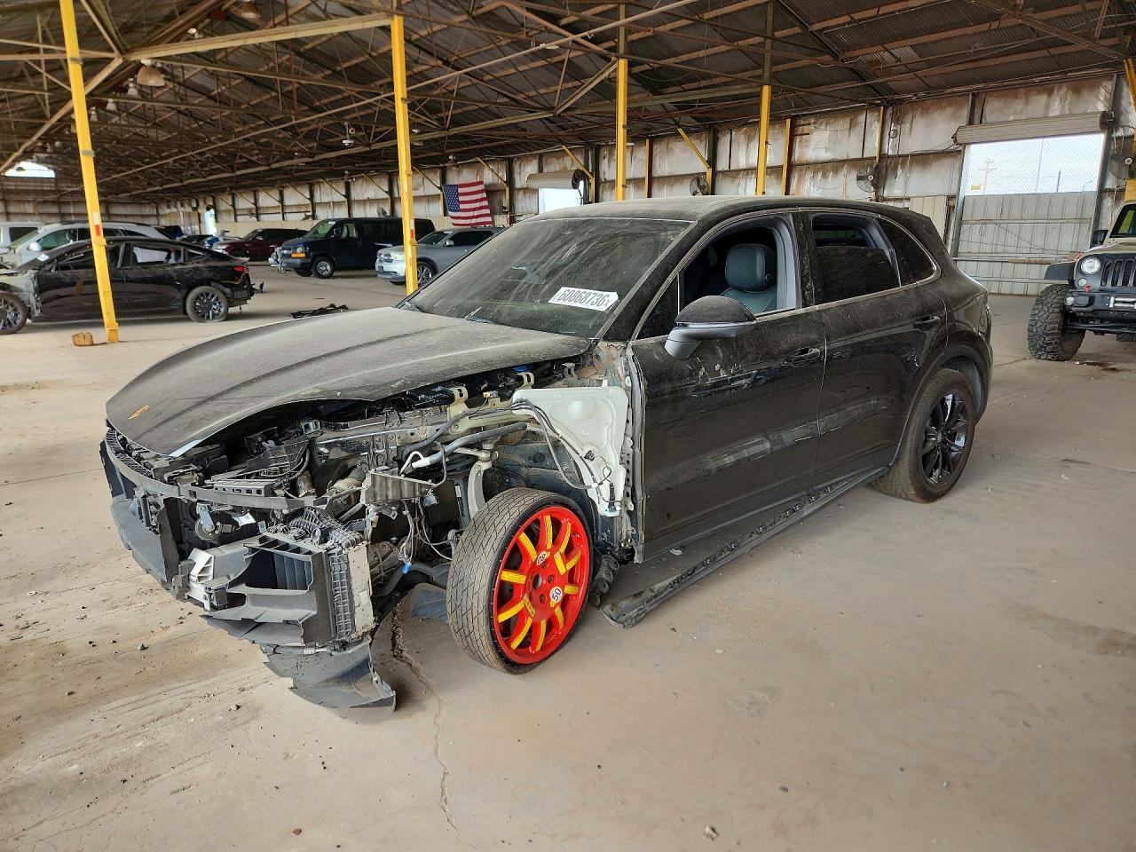2024 Porsche Cayenne VIN WP1AA2AY6RDA10196 COPART salvage auction — Front End, AZ - CERT OF TITLE - SALVAGE, sold $28,750 on 2026-08-31 (photo 1)