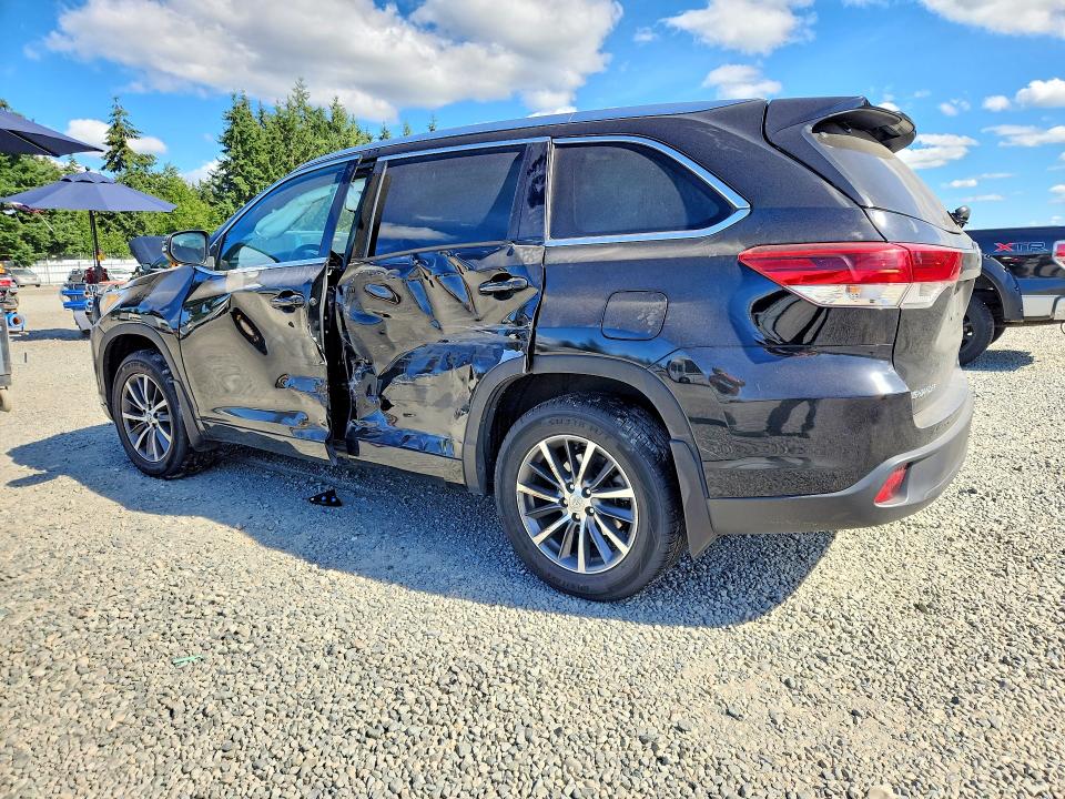 2018 Toyota Highlander VIN 5TDJZRFH9JS905993 COPART salvage auction — SIDE, Wa - Bill Of Sale, sold $6,300 on 2026-07-21 (photo 2)