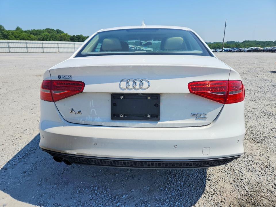 2014 Audi A4 VIN WAUFFAFL6EN025301 COPART salvage auction — MECHANICAL, Nc - Dealer Only Clean Title (P), sold $2,800 on 2026-07-21 (photo 6)