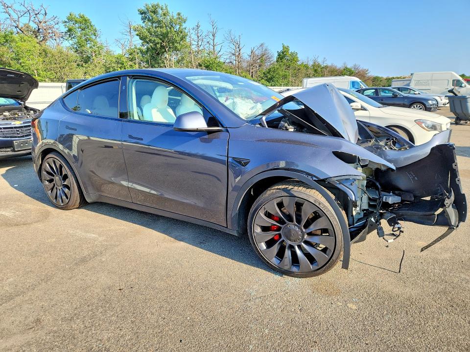 2023 Tesla Model y VIN 7SAYGDEF2PF968117 COPART salvage auction — FRONT END, Ny - Mv-907A Salvage Certificate, sold $100 on 2026-07-27 (photo 4)