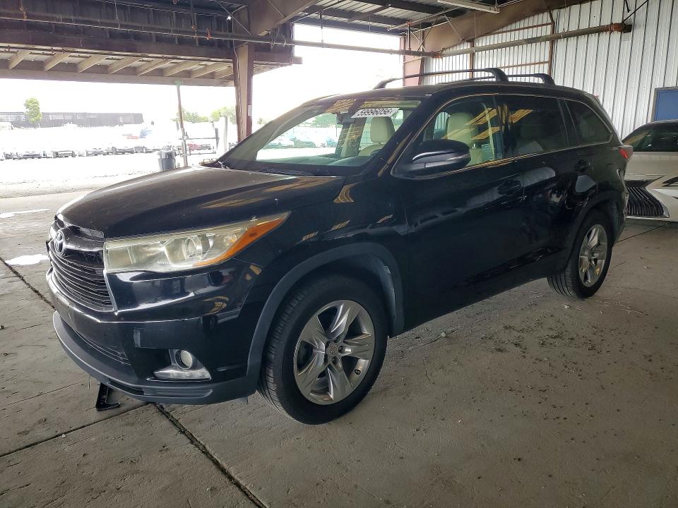 2015 Toyota Highlander VIN 5TDYKRFH5FS048520 COPART salvage auction — SIDE, Ca - Salvage Certificate, sold $4,250 on 2026-07-23 (photo 1)