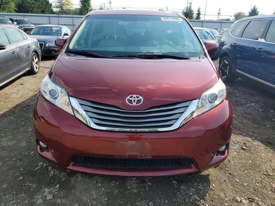 2013 Toyota Sienna VIN 5TDDK3DC0DS059294 COPART salvage auction — FRONT END, Md - Certificate Of Title, sold $2,550 on 2026-07-27 (photo 5)