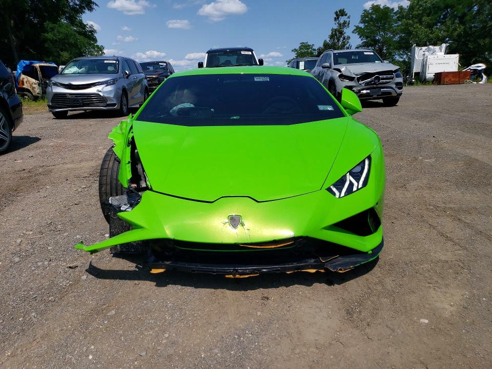 2023 Lamborghini Huracan VIN ZHWUF5ZF1PLA22581 COPART salvage auction — SIDE, Nj - Junk Title Certificate, sold $40,750 on 2026-07-30 (photo 5)