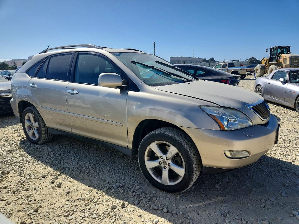 2008 Lexus Rx 350 VIN 2T2HK31U48C067133 COPART salvage auction — MECHANICAL, CA - DIS/DLR/EXP ONLY CLEAN TITLE (P), sold $1,000 on 2026-07-09 (photo 4)