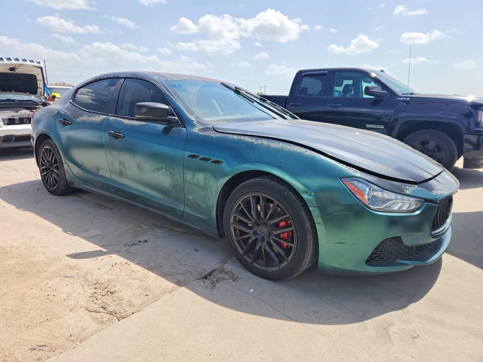 2016 Maserati Ghibli VIN ZAM57XSAXG1172116 COPART salvage auction — FRONT END, TX - CERTIFICATE OF TITLE (P), sold $4,750 on 2026-08-03 (photo 4)