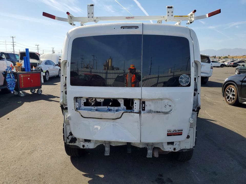 2020 Ram Promaster city VIN ZFBHRFAB8L6R67701 COPART salvage auction — REAR END, Ca - Salvage Certificate, sold $3,050 on 2026-08-05 (photo 6)