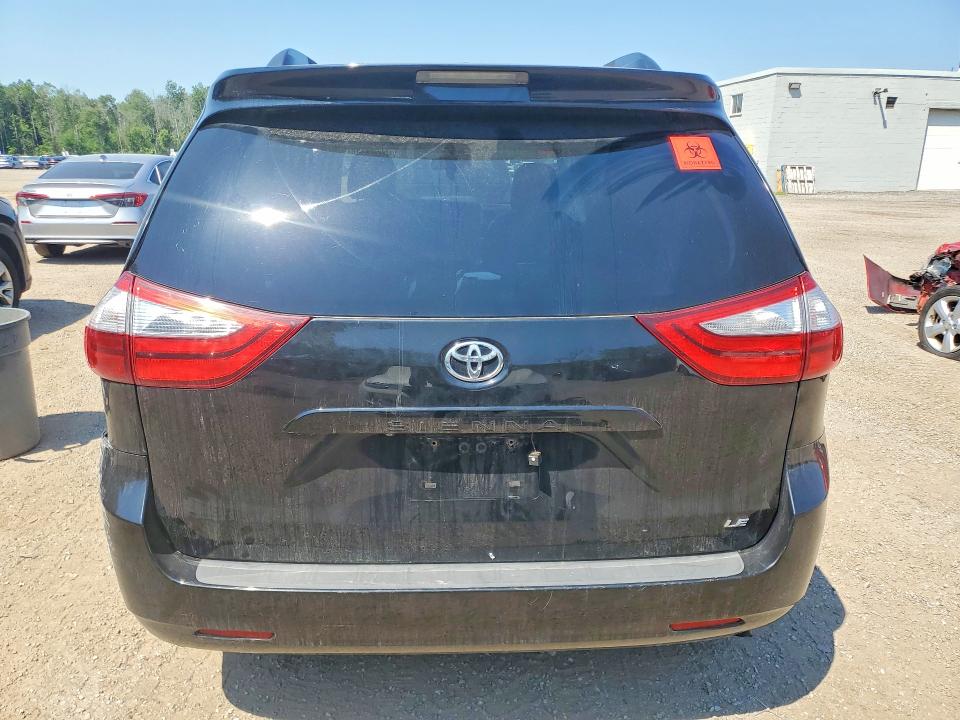2017 Toyota Sienna VIN 5TDKZ3DC3HS860391 COPART salvage auction — FRONT END, On - Permit No Brand - Unfit, sold $275 on 2026-07-30 (photo 6)