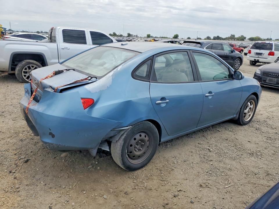 2007 Hyundai Elantra VIN KMHDU46D17U262454 COPART salvage auction — REAR END, CA - SALVAGE CERTIFICATE, sold $225 on 2026-07-21 (photo 3)