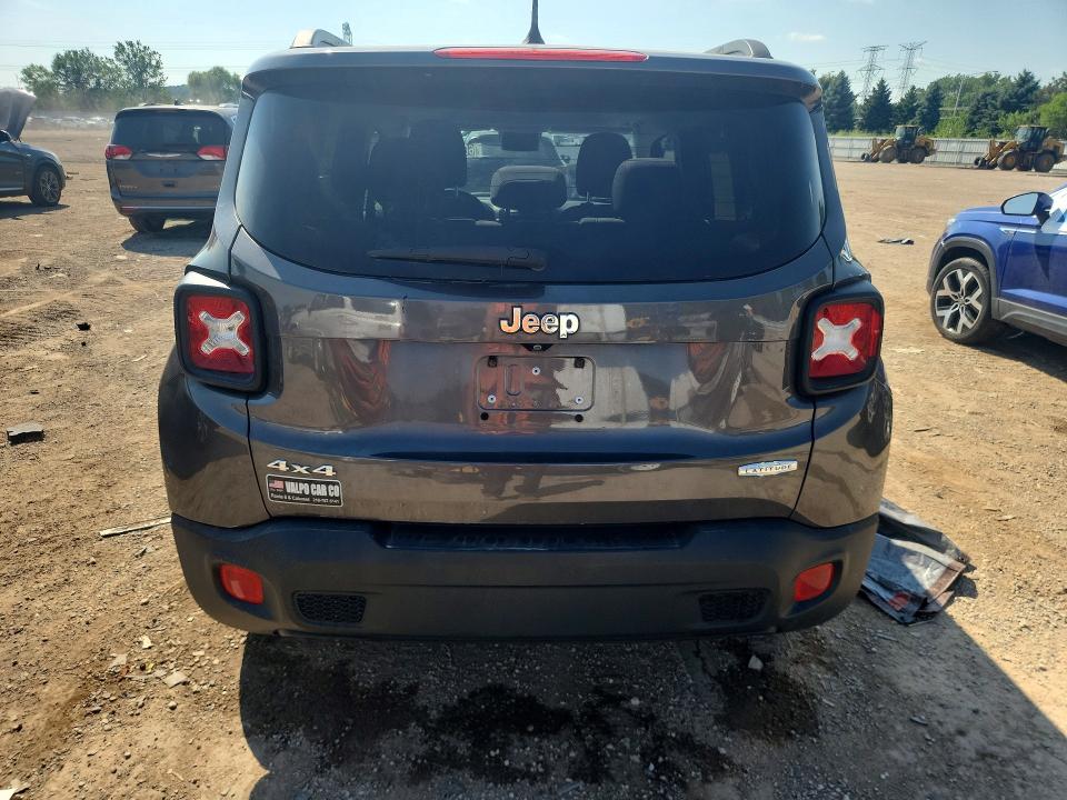 2017 Jeep Renegade VIN ZACCJBBB3HPG50788 COPART salvage auction — FRONT END, Il - Certificate Of Title, sold $475 on 2026-08-04 (photo 6)