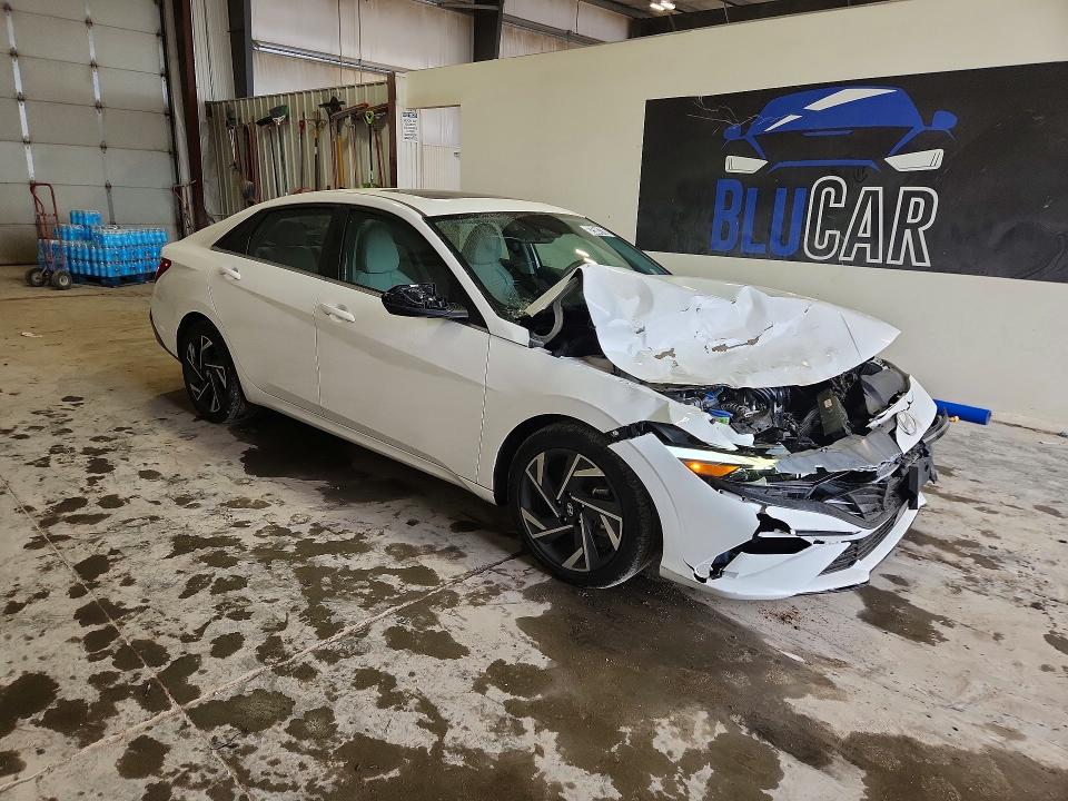 2025 Hyundai Elantra VIN KMHLP4DG1SU033085 COPART salvage auction — FRONT END, Ne - Certificate Of Title (P), sold $11,700 on 2026-07-27 (photo 4)