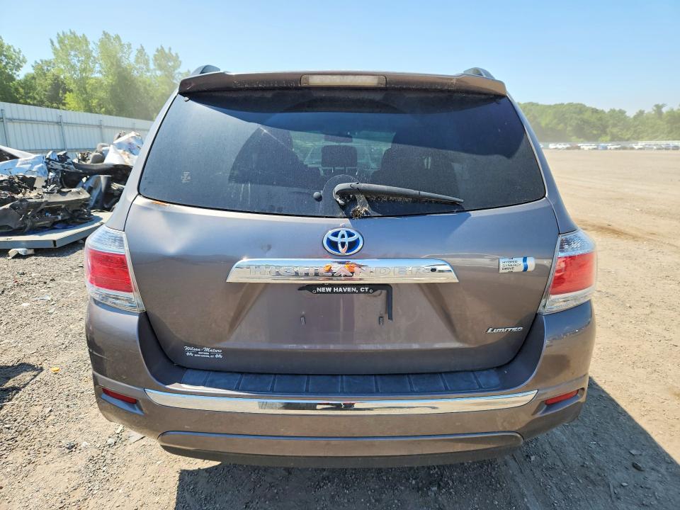2011 Toyota Highlander hybrid VIN JTEDC3EH9B2002891 COPART salvage auction — FRONT END, Ct - Certificate Of Title (P), sold $125 on 2026-07-29 (photo 6)