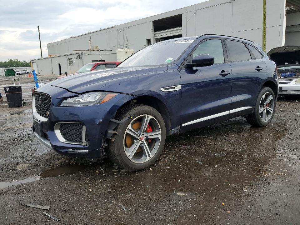 2017 Jaguar F-pace VIN SADCM2BV9HA499266 COPART salvage auction — FRONT END, VA - CERTIFICATE OF TITLE, sold $2,500 on 2026-07-15 (photo 1)
