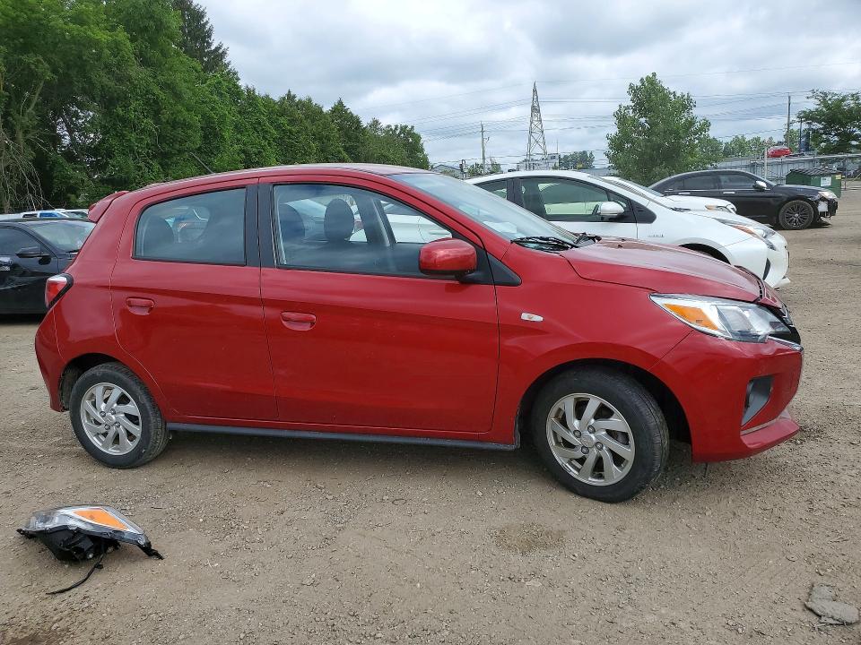 2023 Mitsubishi Mirage VIN ML32AUHJ3PH005346 COPART salvage auction — UNDERCARRIAGE, On - Permit Salvage, sold $300 on 2026-07-21 (photo 4)