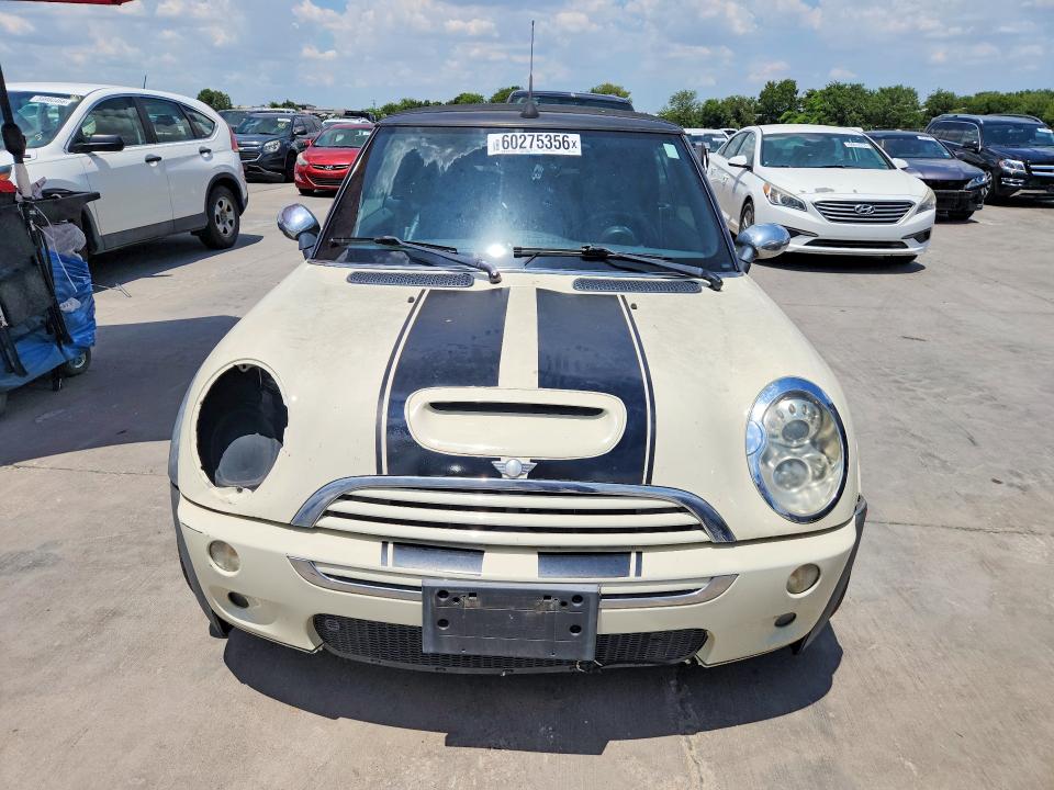2007 Mini Cooper VIN WMWRH33567TL94554 COPART salvage auction — SIDE, TX - CERT OF TITLE-REBUILT SALVAGE, sold $475 on 2026-07-20 (photo 5)