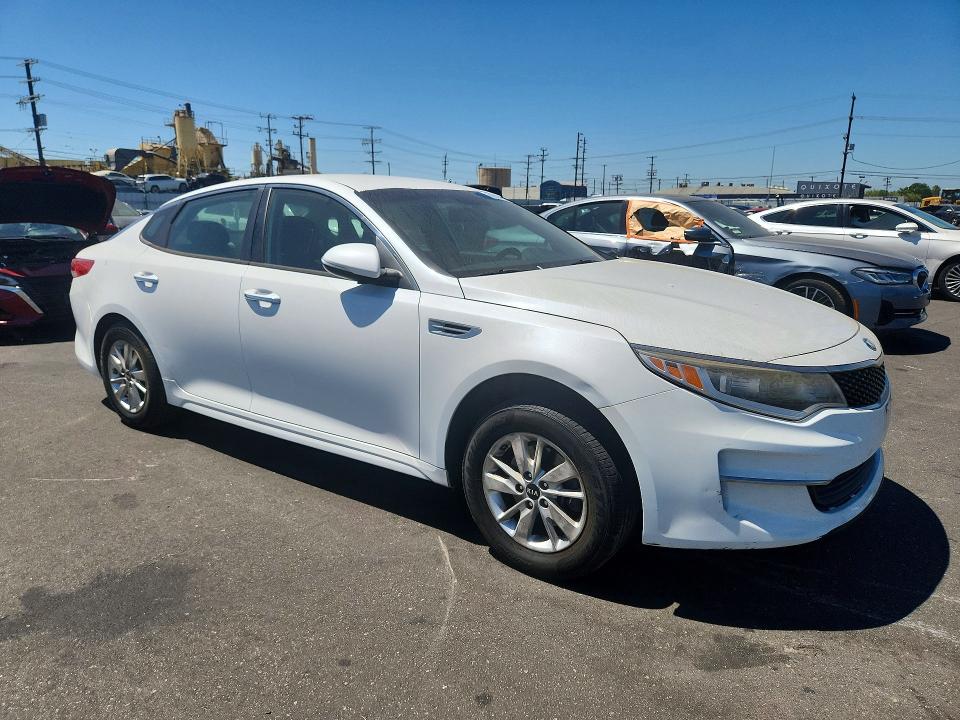 2017 Kia Optima VIN 5XXGT4L31HG156626 COPART salvage auction — VANDALISM, Ca - Salvage Certificate, sold $725 on 2026-07-15 (photo 4)