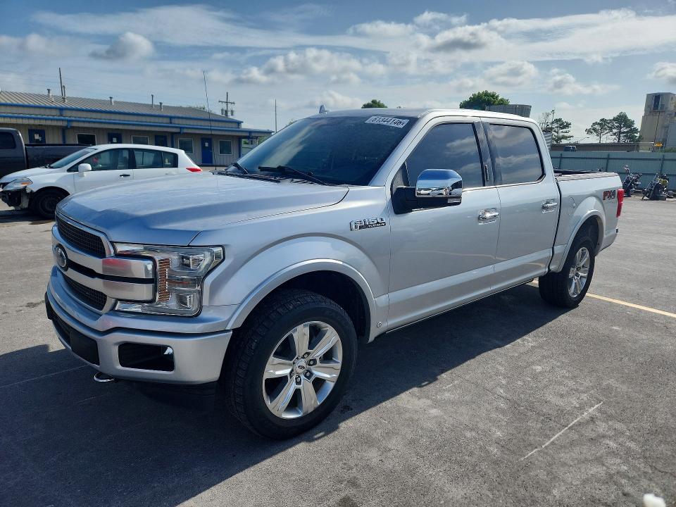 2018 Ford F-150 VIN 1FTEW1E59JFE67494 COPART salvage auction — HAIL, Ok - Cert Of Title-Salvage, sold $15,200 on 2026-07-31 (photo 1)