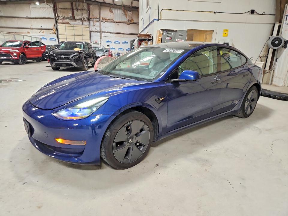 2022 Tesla Model 3 VIN 5YJ3E1EA7NF368853 COPART salvage auction — REAR END, MO - CERTIFICATE OF TITLE, sold $8,600 on 2026-07-15 (photo 1)
