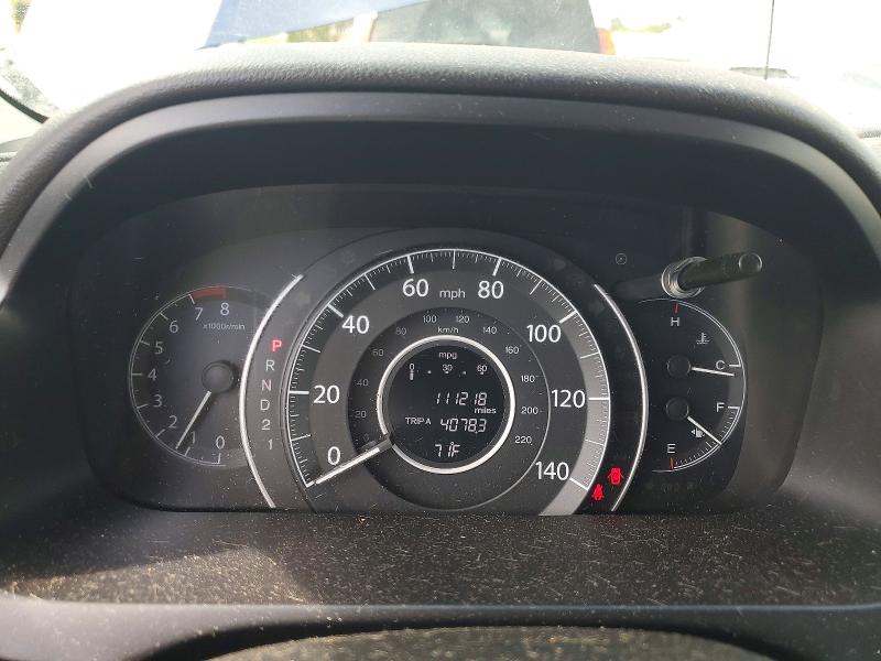 2012 Honda Cr-v VIN JHLRM4H52CC011347 COPART salvage auction — WATER/FLOOD, CA - SALVAGE CERTIFICATE, sold $100 on 2026-07-29 (photo 9)