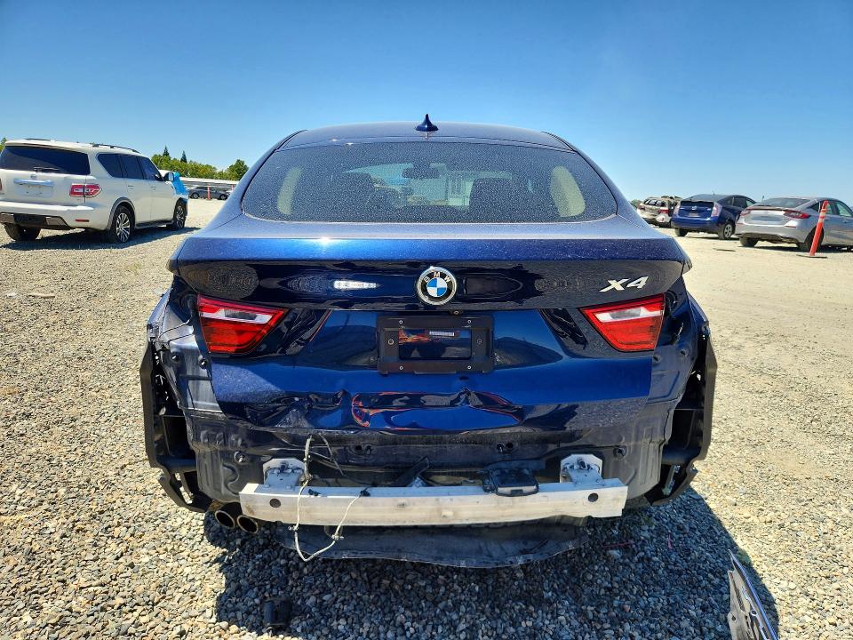 2016 BMW X4 VIN 5UXXW3C54G0R22141 COPART salvage auction — REAR END, Ca - Salvage Certificate, sold $625 on 2026-07-28 (photo 6)