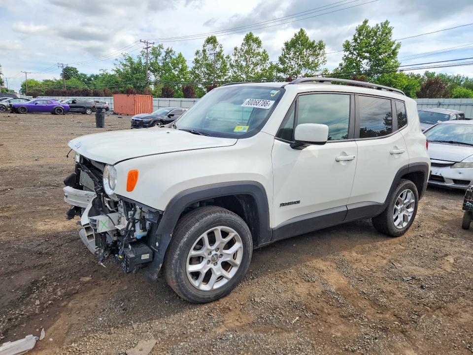 2018 Jeep Renegade VIN ZACCJBBB4JPJ00809 COPART salvage auction — FRONT END, Ct - Cert Of Title-Salvage, sold $700 on 2026-07-17 (photo 1)