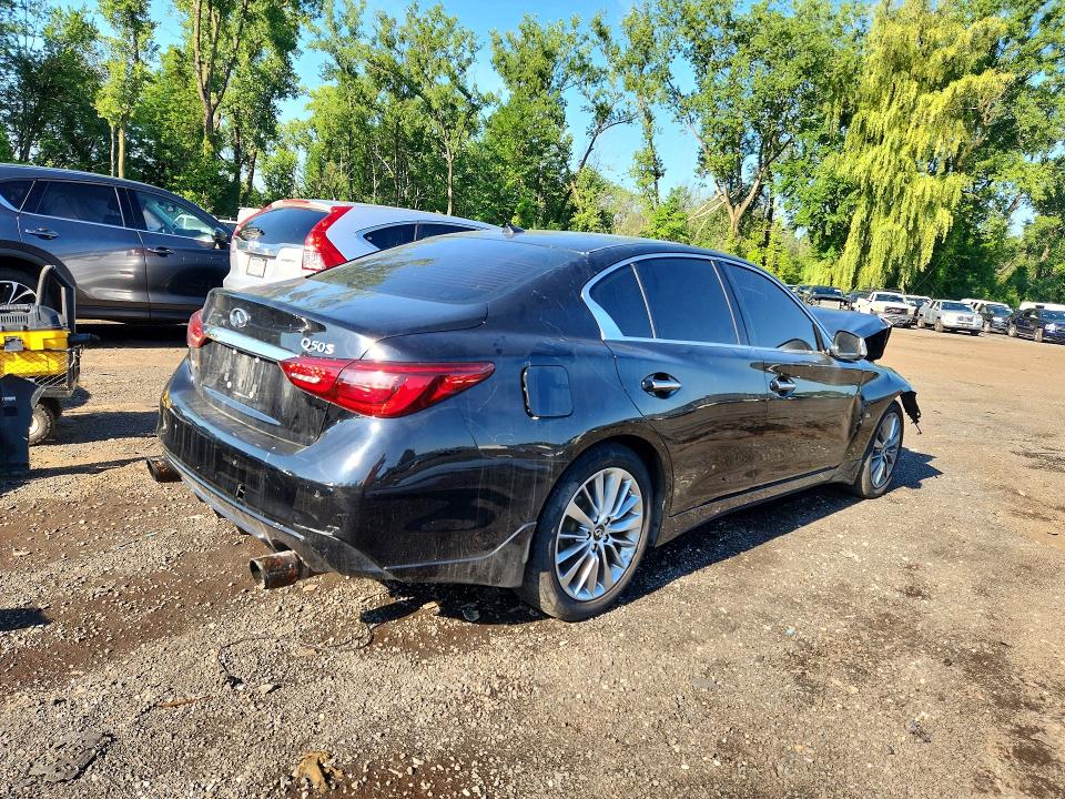 2019 Infiniti Q50 VIN JN1EV7AR0KM555431 COPART salvage auction — FRONT END, MD - CERT OF SALVAGE > 75% DAMAGE, sold $1,450 on 2026-07-21 (photo 3)